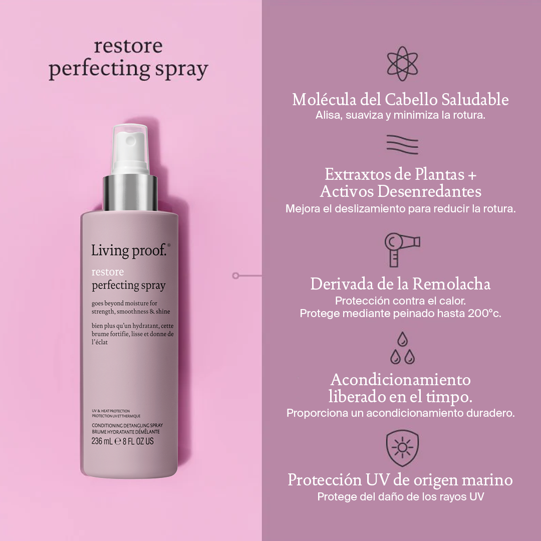 Restore Perfecring Spray 236ml. Desenredante y protector
