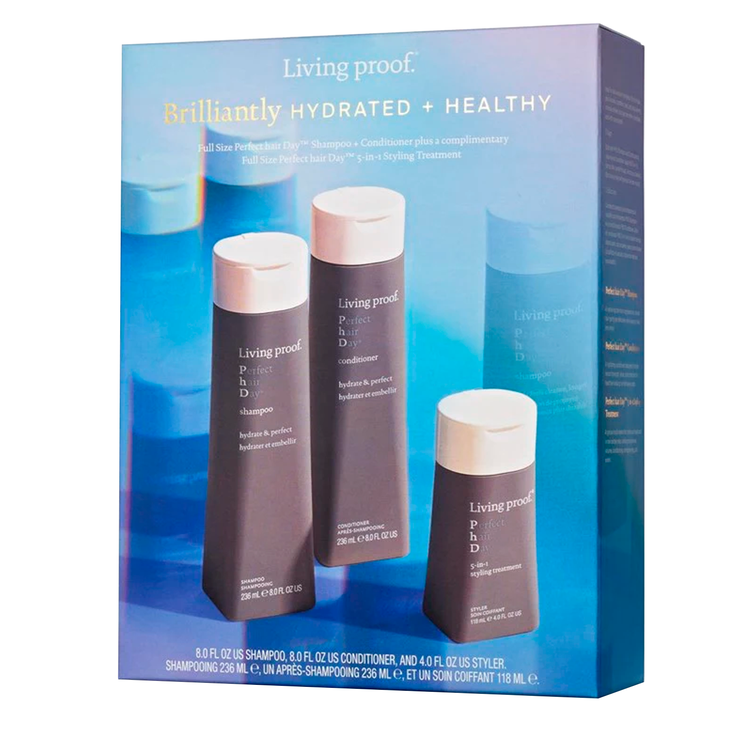 Set PhD Brilliantly Hydrated + Healty Living Proof