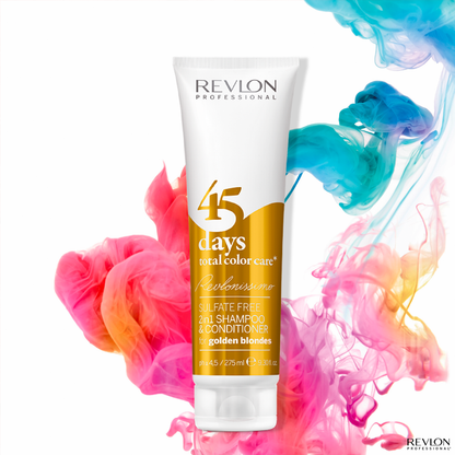 45 Days Golden Blondes - Shampoo y Acondicionador rubios 275ml