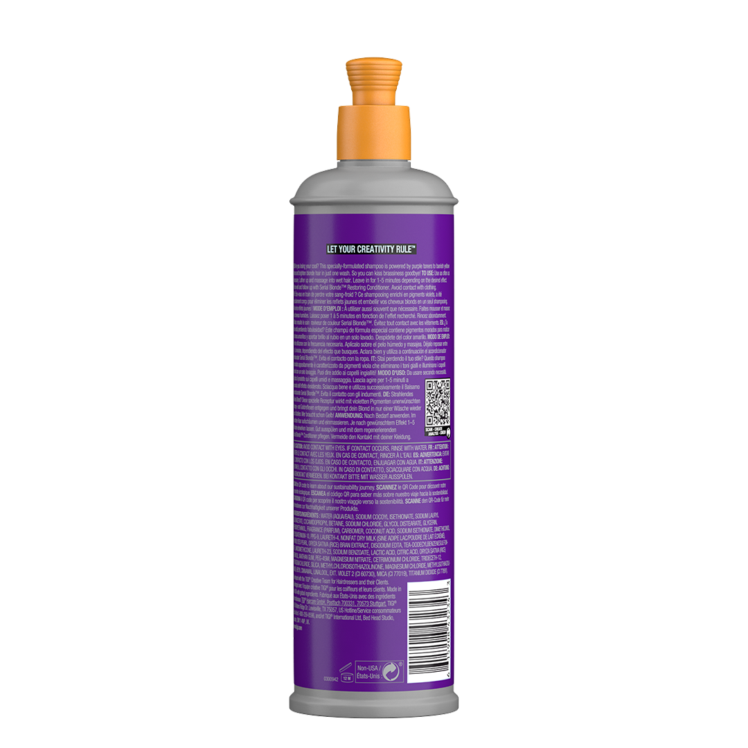 Serial Blonde Purple Toning Shampoo matizador morado 400ml