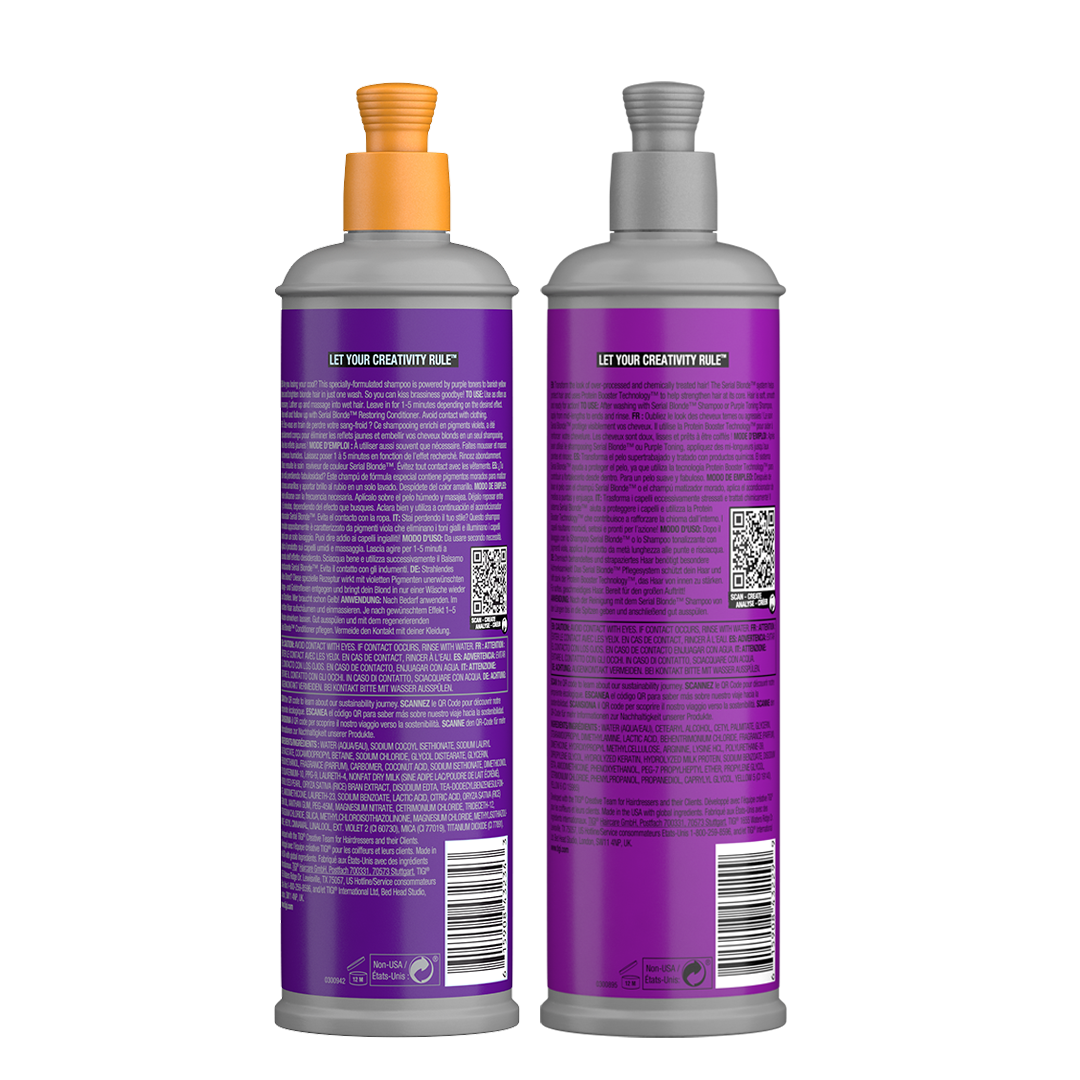 Pack Serial Purple Bed Head - Matizador Morado de Rubios 400ml