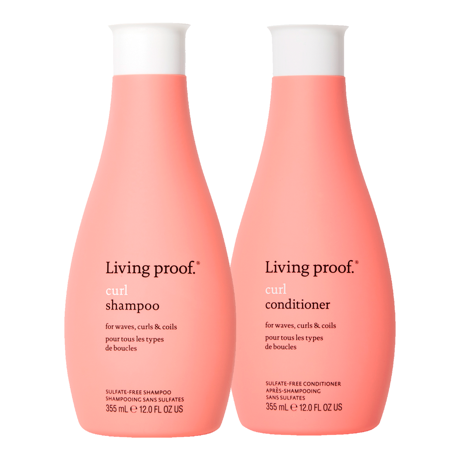 Set Curl Shampoo y Acondicionador Living Proof 355 ml