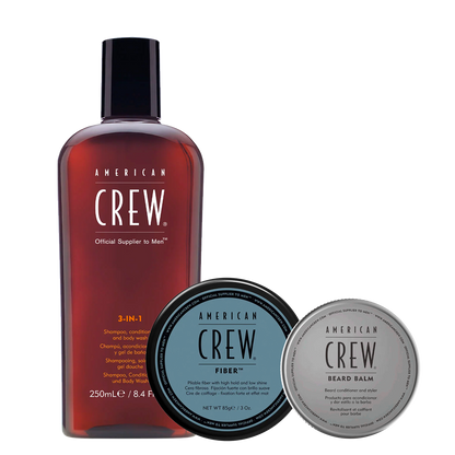 Set Shampoo 3 in 1 + Fiber + Beard Balm