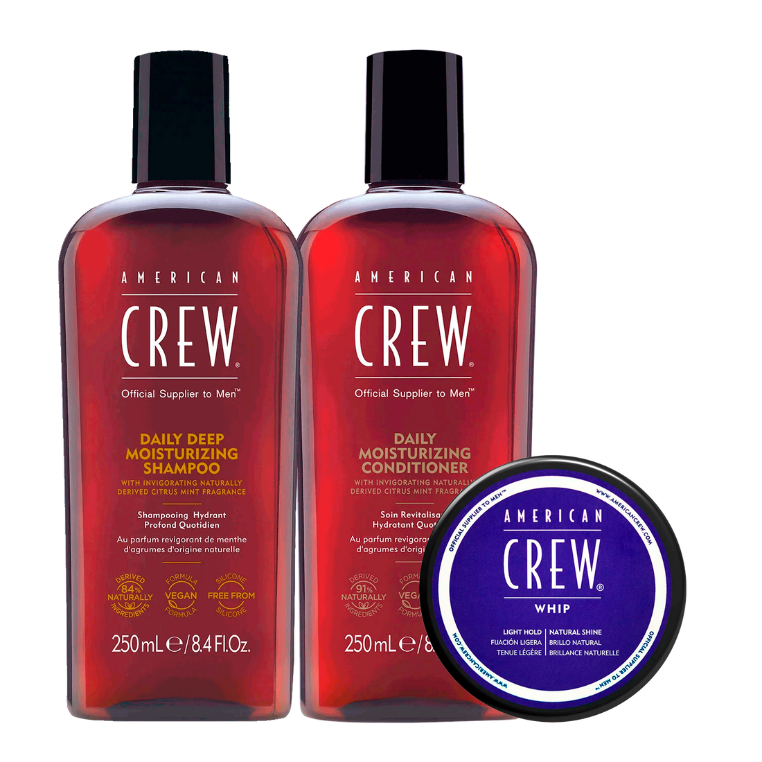 Set Shampoo, acondicionador y Whip