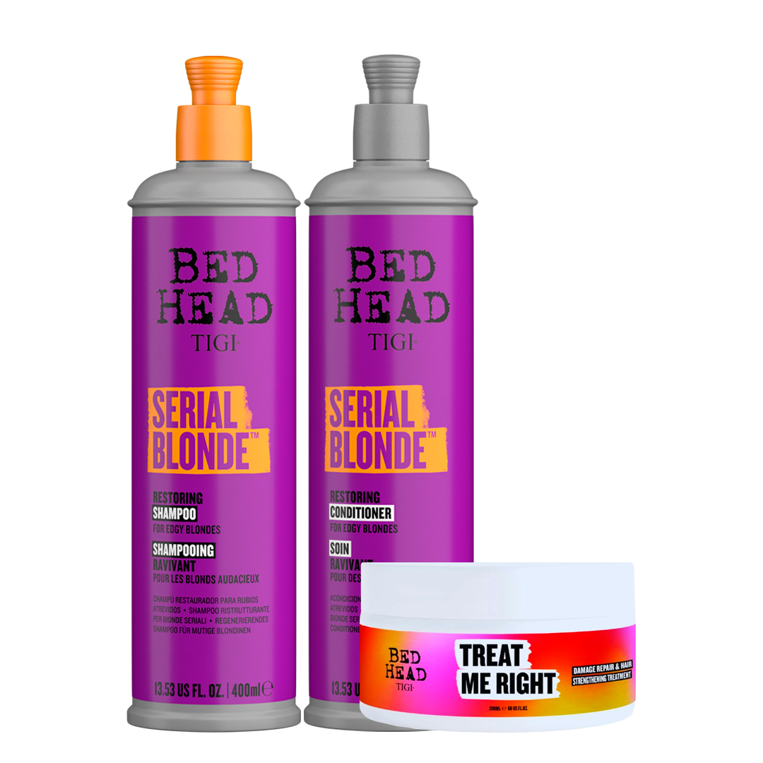 Set Serial Blonde + Tratamiento Treat Me Right para cabello rubio