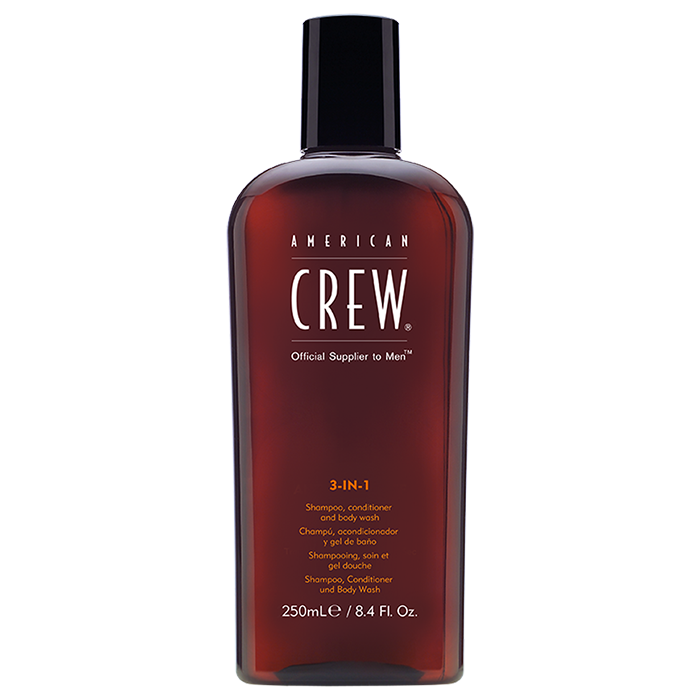 3 in 1 American Crew - shampoo, acondicionador y body wash 250ml