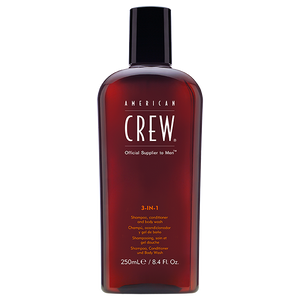 3 in 1 American Crew - shampoo, acondicionador y body wash 250ml