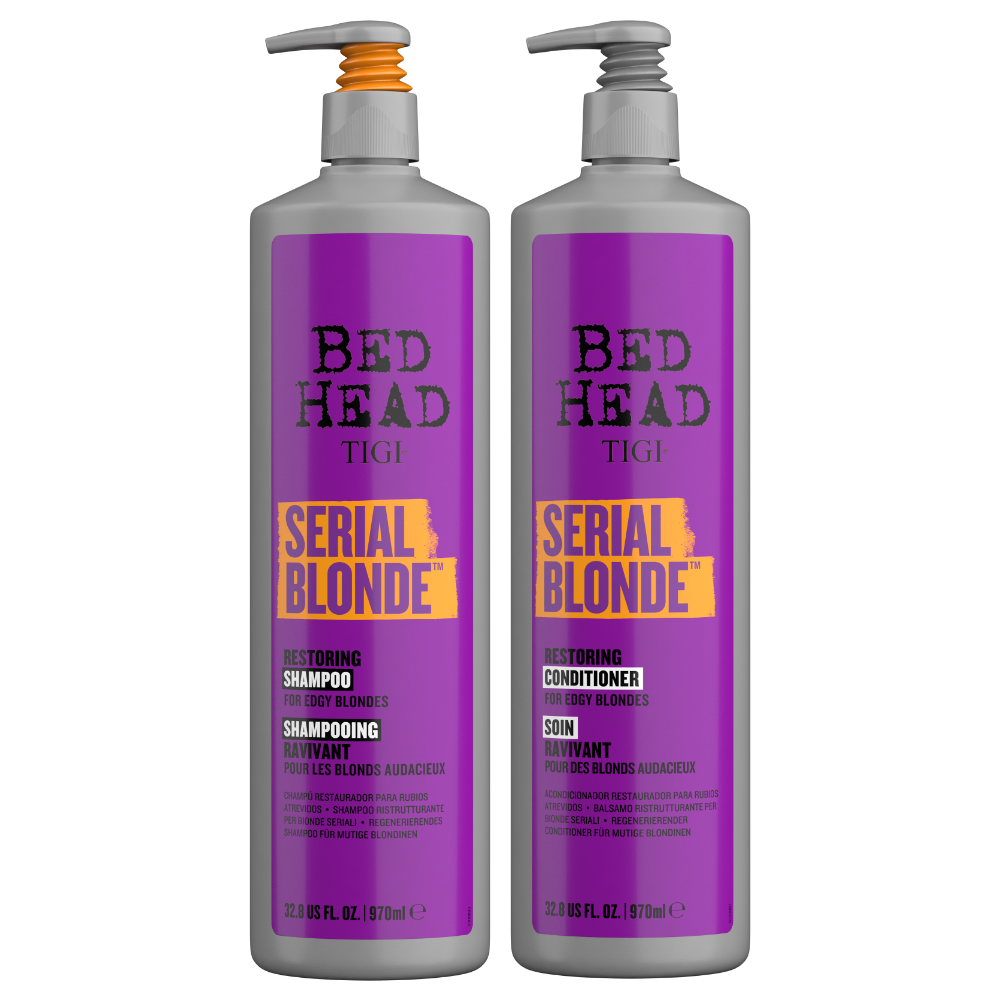 Pack Serial Blonde Bed Head Restaurador de Rubios 970ml